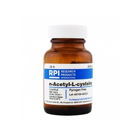 Rpi n-Acetyl-L-cysteine, 25 G A10040-25.0